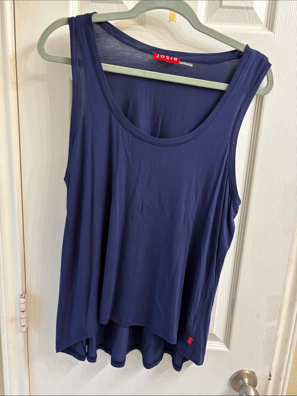 Josie Natori navy blue swing tank. NWOT